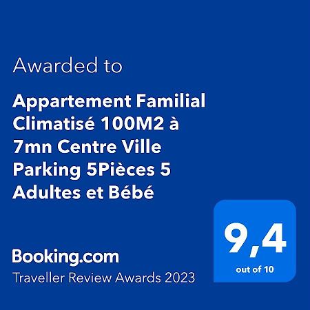 Appartement Climatise 100M2 7Mn Centre Ville Garage 5Pieces 5 Adultes Bebe Arrivee Autonome Діжон Екстер'єр фото